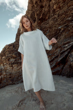 Load image into Gallery viewer, By Ridley Claire Dress Ocean Color Front View