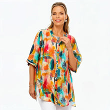 Load image into Gallery viewer, Claire Powell A-Line Shirt - Tropicana