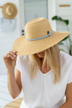 Load image into Gallery viewer, April - Wide Brim in Aqua Plait colour