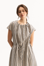 Load image into Gallery viewer, Blacklist - Brianna Dress - Stripe colour front shot