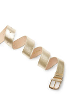 Load image into Gallery viewer, Carolina Soft Leather Jeans Belt - Gold Color