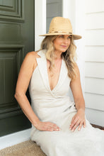 Load image into Gallery viewer, Carrie Raffia Panama with Multi Tone Trim