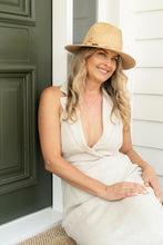 Load image into Gallery viewer, Carrie Raffia Panama with Multi Tone Trim