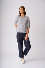 Load image into Gallery viewer, Charlie Jane - Scarborough Tee - Stripe colour front shot
