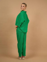 Load image into Gallery viewer, Collectivo - Arden Top - Green Schiffli colour back shot