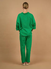 Load image into Gallery viewer, Collectivo - Arden Top - Green Schiffli colour back shot