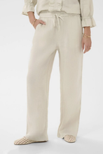 Load image into Gallery viewer, Cream - CRBellis Linen Pant - Crispy Sand colour front shot