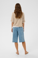 Load image into Gallery viewer, Cream - CRSillar Knit Bolero - Oat Melange colour back shot