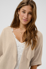 Load image into Gallery viewer, Cream - CRSillar Knit Bolero - Oat Melange colour front shot