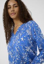 Load image into Gallery viewer, Cream - CRTiah Boho Blouse - Blue Taile colour side shot