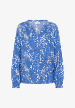 Load image into Gallery viewer, Cream - CRTiah Boho Blouse - Blue Taile colour front shot