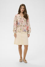 Load image into Gallery viewer, Cream - Lucia Blouse - Sepia Rose Flower colour front shot