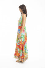 Load image into Gallery viewer, Escape by OQ - Alisa Strappy Maxi Dress Print Color side shot