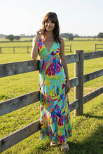 Load image into Gallery viewer, Escape by OQ - Melinda Strappy Maxi Dress - Green colour front shot
