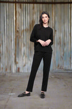 Load image into Gallery viewer, Foil - Deeply Involved Top - Black colour front shot