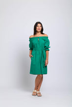 Load image into Gallery viewer, Foil - Eye Candy Dress in Kelly colour front shot