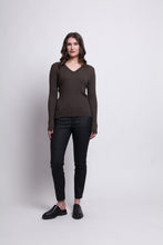 Load image into Gallery viewer, Foil - Finer Things Sweater - Pine Forest Marle Colour Front View