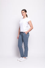 Load image into Gallery viewer, Foil - Full Monty Trapeze Trouser - Blue Steel colour side shot