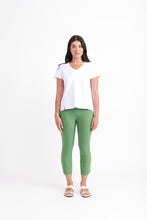 Load image into Gallery viewer, Foil - Fuss Free Capri in Apple colour front shot
