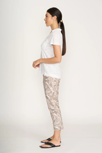 Load image into Gallery viewer, Foil - Fuss Free Capri Printed Pant - Canopy colour side shot