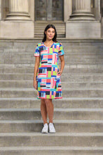 Load image into Gallery viewer, Foil - Here Comes Summer Dress - Building Blocks style front shot