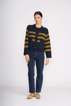 Load image into Gallery viewer, Foil - Hold The Line Cardi - Eclipse Stripe colour front shot