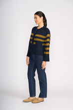 Load image into Gallery viewer, Foil - Hold The Line Cardi - Eclipse Stripe colour side shot