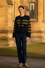 Load image into Gallery viewer, Foil - Hold The Line Cardi - Eclipse Stripe colour front shot