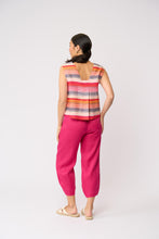 Load image into Gallery viewer, Foil - Its Only Natural Top - Sunset Stripe colour back shot