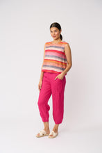 Load image into Gallery viewer, Foil - Its Only Natural Top - Sunset Stripe colour side shot