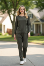 Load image into Gallery viewer, Foil - Secret Agent Top - Olive colour front shot