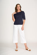 Load image into Gallery viewer, Foil - Shore Bet Top - True Navy colour front shot