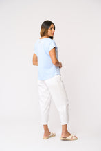 Load image into Gallery viewer, Foil - Clean Queen Top - Soft Blue colour side shot