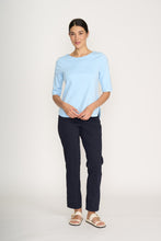 Load image into Gallery viewer, Foil - Shore Bet Top - Ice Blue colour front shot