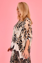 Load image into Gallery viewer, Go Girl - Stella Silk Top - Rossa Flame colour side shot