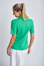 Load image into Gallery viewer, Goondiwindi Cotton - Cotton Jersey Classic Polo in Kelly Green colour back shot