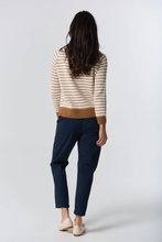Load image into Gallery viewer, Goondiwindi Cotton - Farmer Cotton Cashmere Jumper - Cornsilk/Laser White colour back shot