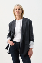 Load image into Gallery viewer, Goondiwindi Cotton - Frill Collar Long Sleeve Tee - White colour front shot