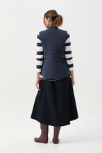 Load image into Gallery viewer, Goondiwindi Cotton - Longline Quilted Vest Navy - Navy colour back shot