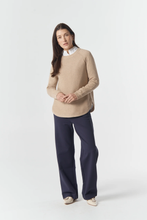 Load image into Gallery viewer, Goondiwindi Cotton - The Classic Crew Neck Raglan Jumper - Breccia colour front shot