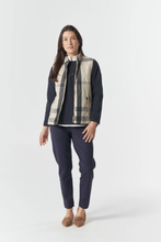 Load image into Gallery viewer, Goondiwindi Cotton - The Heritage Quilted Vest - Birch Check colour front shot