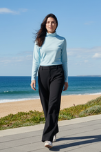 Load image into Gallery viewer, Goondiwindi Cotton - The Traditional Cotton Skivvy - Skyride Blue colour front shot