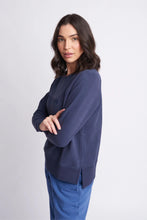 Load image into Gallery viewer, Goondiwindi Cotton Rugby Sweater in Navy colour side shot