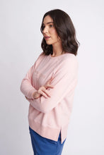 Load image into Gallery viewer, Goondiwindi Cotton Rugby Sweater in Pale Pink colour side shot