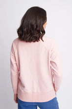 Load image into Gallery viewer, Goondiwindi Cotton Rugby Sweater in Pale Pink colour back shot
