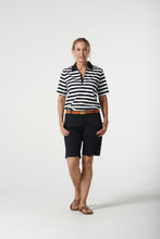 Load image into Gallery viewer, Goondiwindi Cotton - Cotton Spandex Walking Shorts - Dark Navy colour front shot