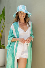 Load image into Gallery viewer, Harper Cloth Wide Brim in Aqua colour