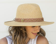 Load image into Gallery viewer, Hazel Panama - Caramel Braid Trim