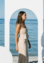 Load image into Gallery viewer, Salt Pleat Cami Sand Color Left Side View