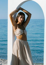Load image into Gallery viewer, Salt Bandeau Top Sand Color Front View
